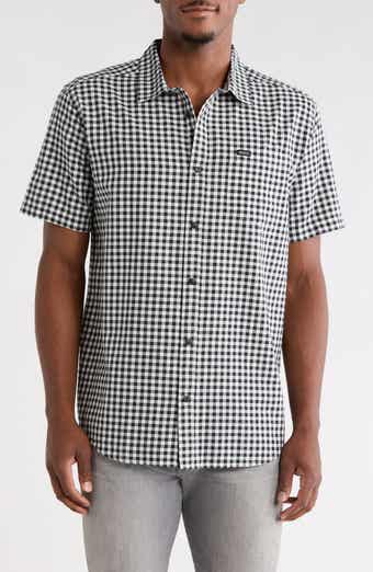 Overspray Floral Short Sleeve Button-Up Shirt