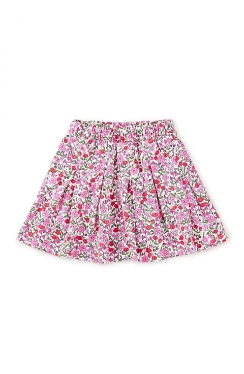 Pleated Jersey Skirt