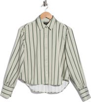 rag & bone Andre Striped Satin Shirt