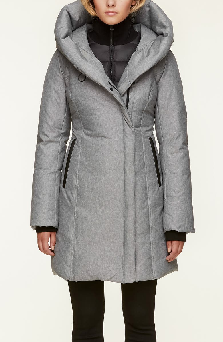 Soia & Kyo Slim Fit Brushed Down Jacket, Alternate, color, 