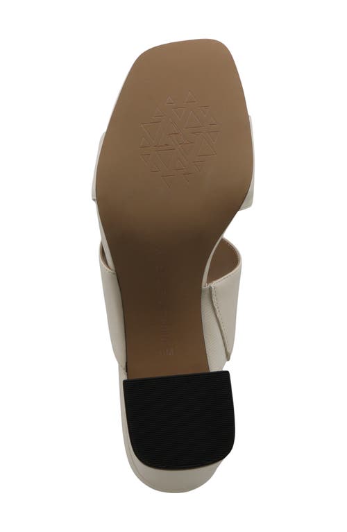 Adrienne Vittadini Tilda Block Heel Sandal In White