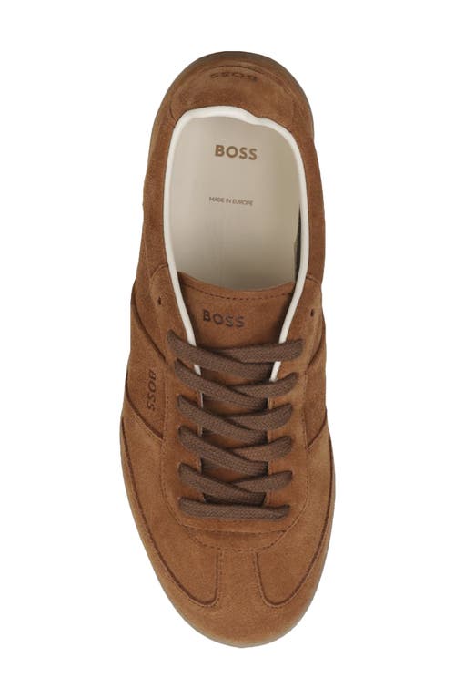 Hugo Boss Boss Brenta Low Top Sneaker In Brown