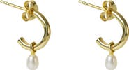 ARGENTO VIVO Freshwater Pearl Hoop Earrings