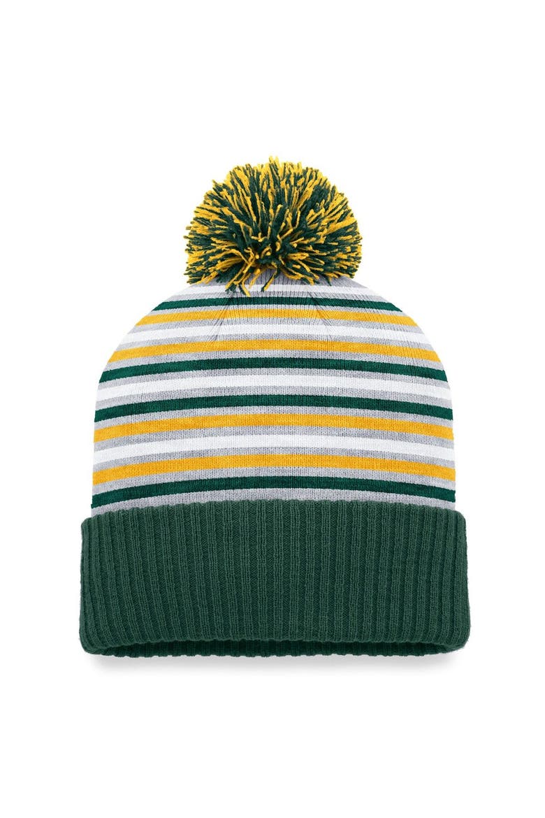 Men's Top of the World Green NDSU Bison Dash Cuffed Knit Hat with Pom, Alternate, color, Green