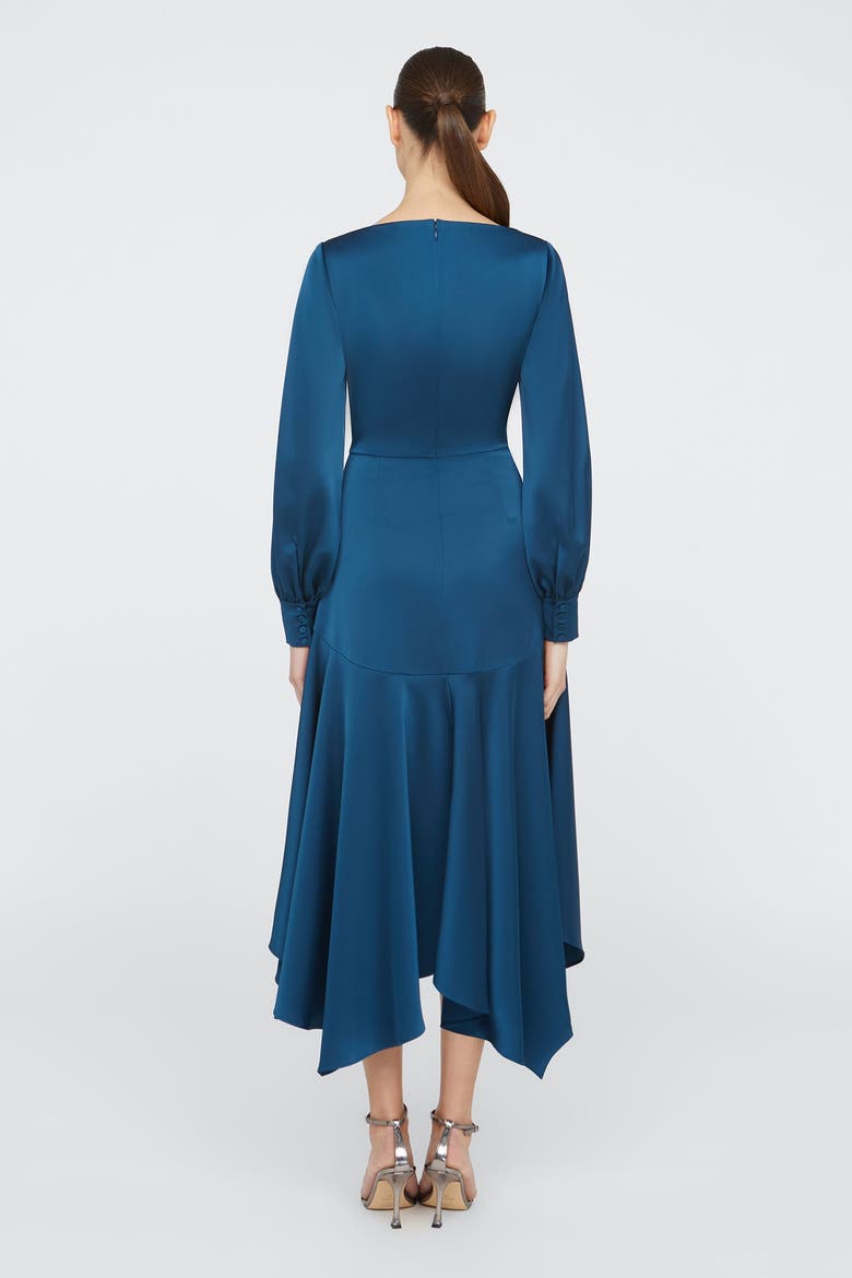 Florence Handkerchief Dress, Alternate, color, Poseidon