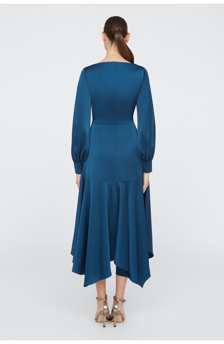 Theia Florence Handkerchief Dress, Alternate, color, Poseidon