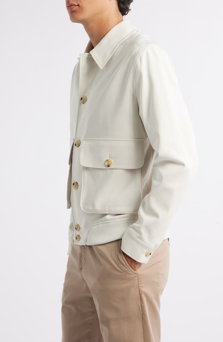 Reiss Barry Cotton Blend Jacket, Alternate, color, Light Stone