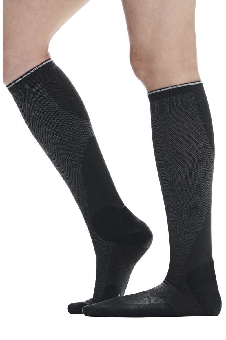 Running Socks, Alternate, color, MOLASSES/ BLACK