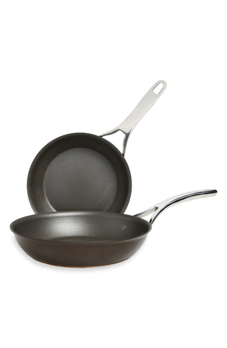 ANOLON Two-Piece Nonstick Skillet Set, Main, color, Sable