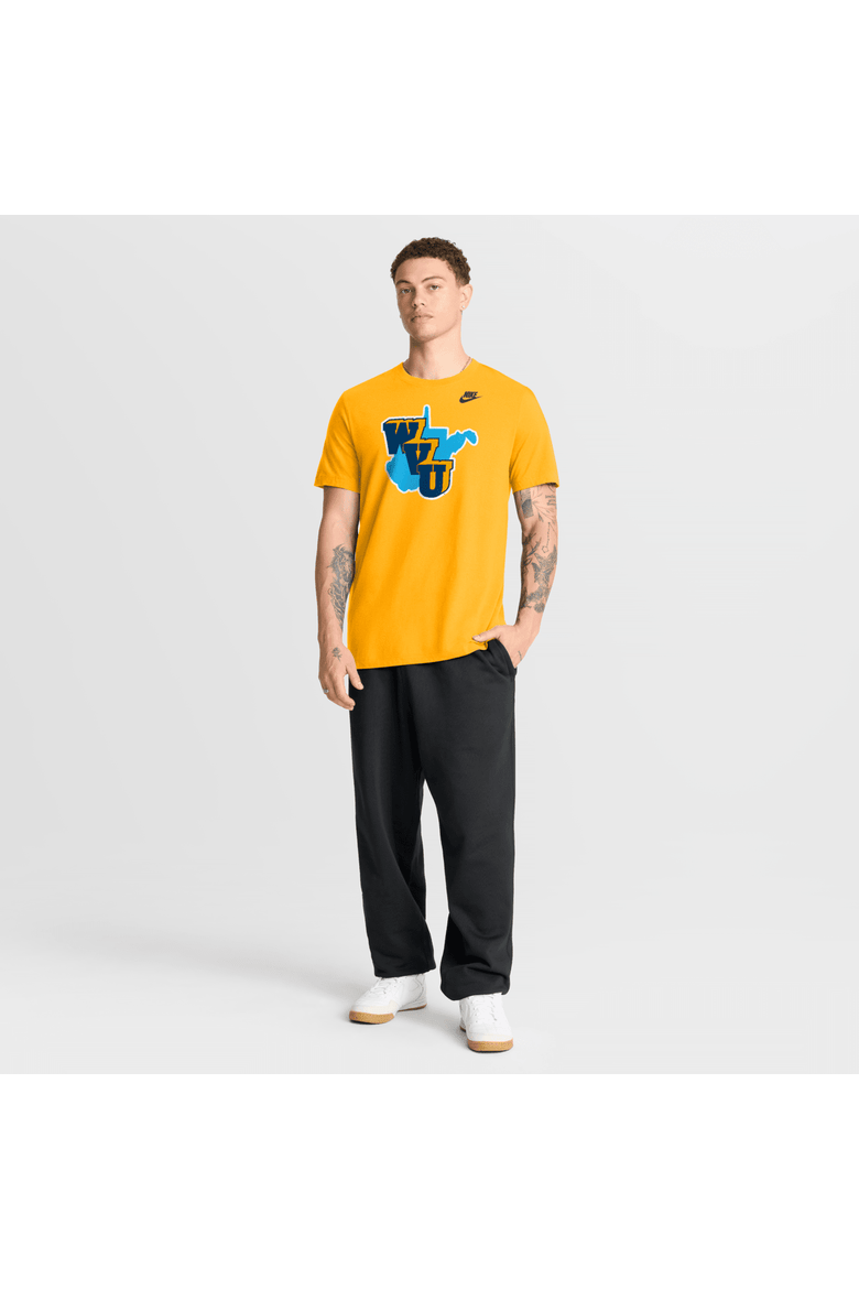 Men's Nike Gold West Virginia Mountaineers 1965 Throwback T-Shirt, Alternate, color, Gold