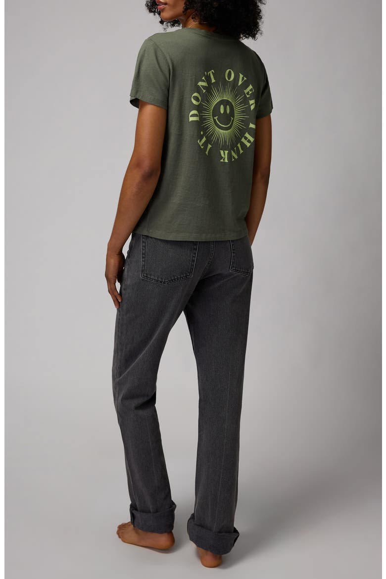 Lila Cotton Graphic T-Shirt, Alternate, color, OLIVE GREEN