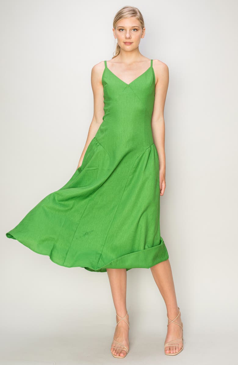 MELLODAY Seam Detail Midi Sundress, Alternate, color,