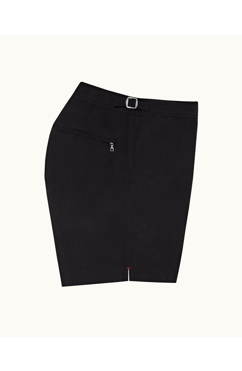 Orlebar Brown Bulldog Mid-Length Swim Shorts, Alternate, color, Black
