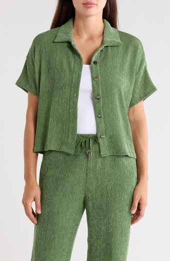 Short Sleeve Button Front Shirt