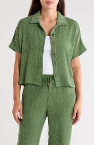 CYRUS Short Sleeve Button Front Shirt
