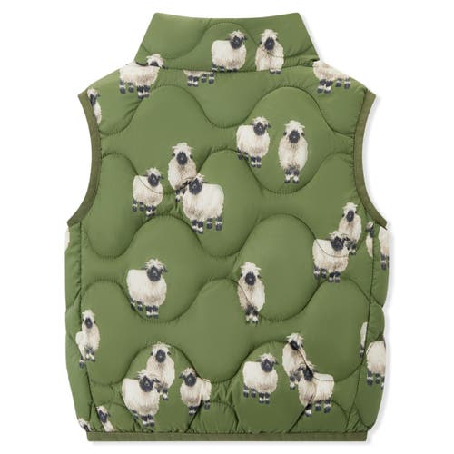 Milkbarn Down Vest In Green