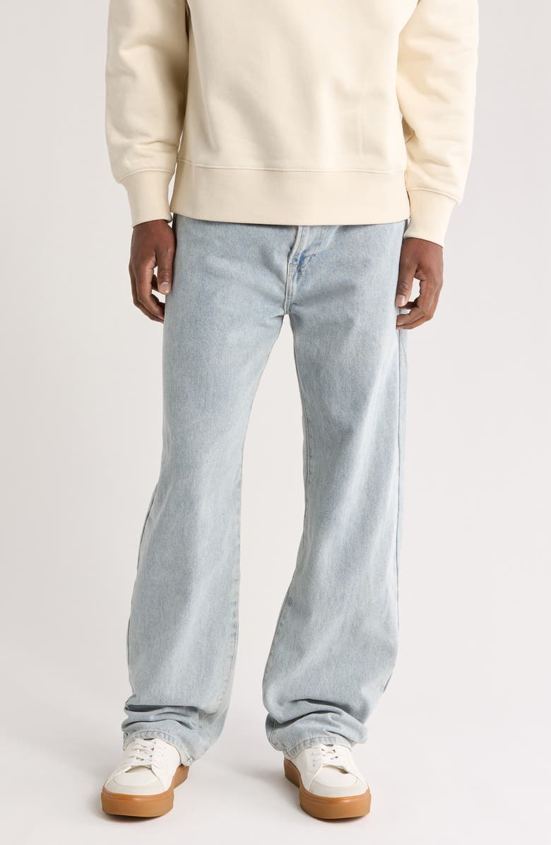 SANTO STUDIO Roma Regular Straight Leg Jeans, Main, color, Indigo Stone Washed