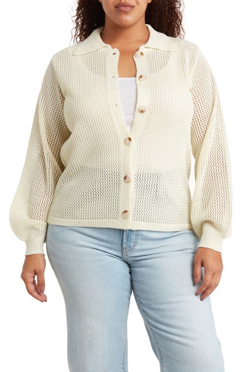 Jordan Openwork Cardigan (Plus)
