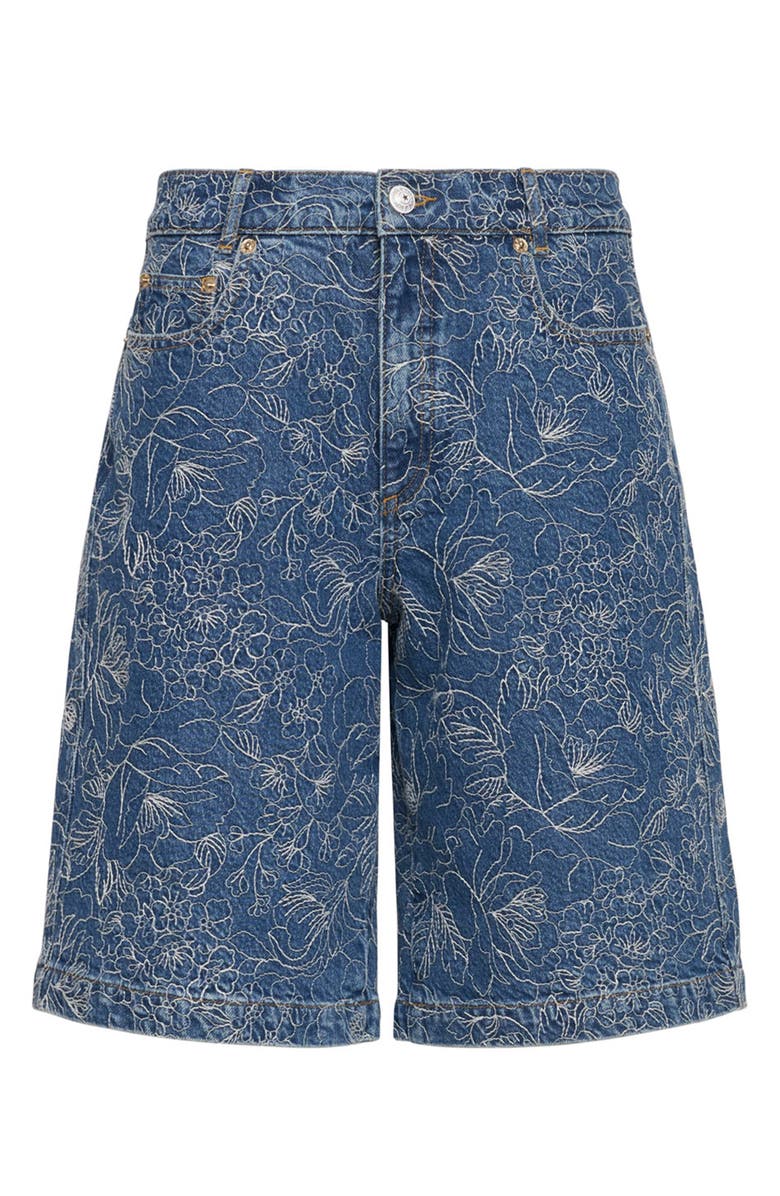 Cinq à Sept Betsy Garden Doodle Embroidered Bermuda Shorts, Alternate, color, 