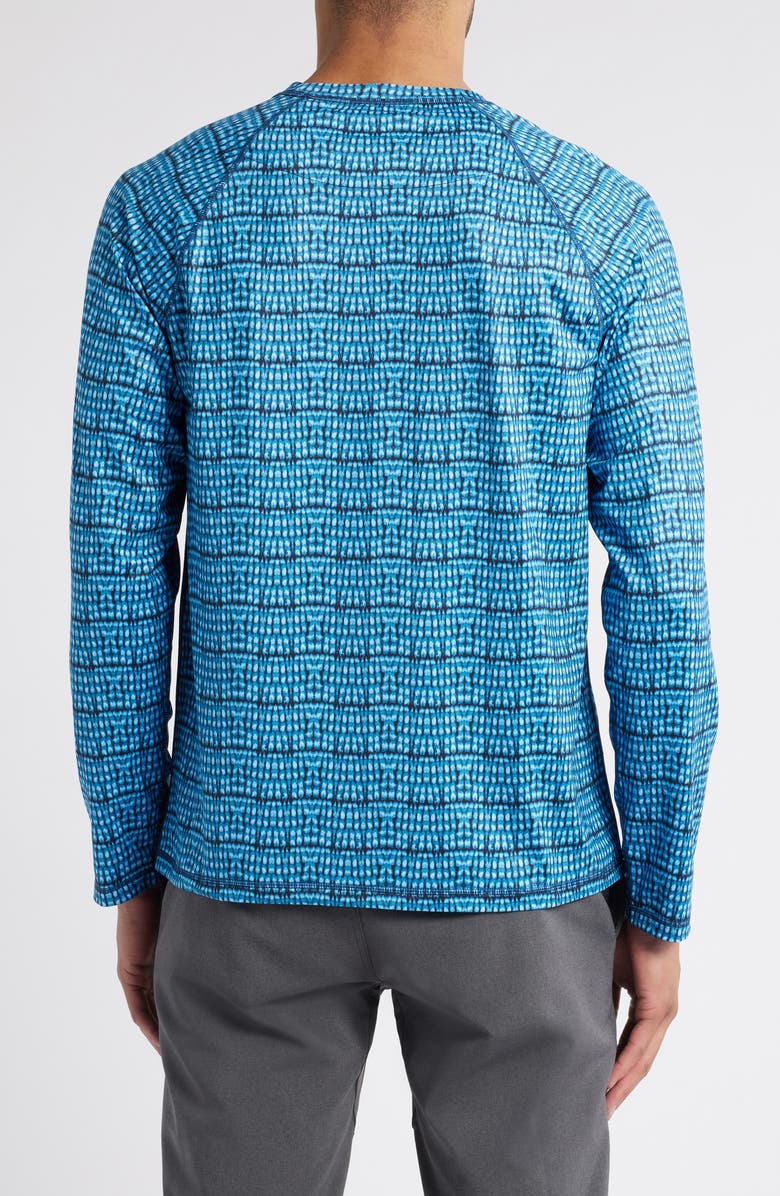 Tommy Bahama Tidal Dye IslandZone<sup>®</sup> Performance Long Sleeve Crewneck T-Shirt, Alternate, color, Starry Night