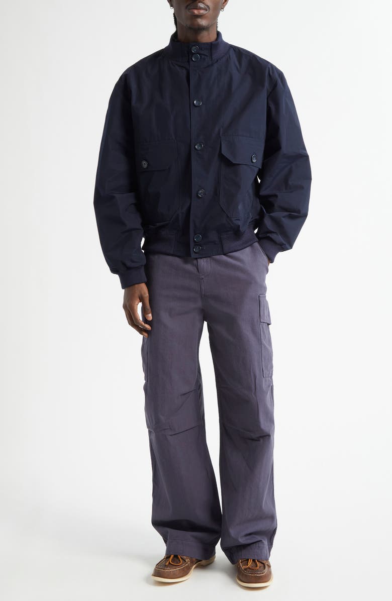 PALMES Water Repellent Nylon Jacket, Alternate, color, Navy