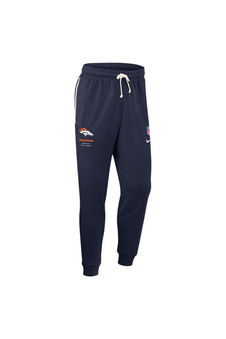 Men's Nike Navy Denver Broncos Sideline Standard Issue Touchback Kick Dri-FIT Taper Pants, Alternate, color, Navy