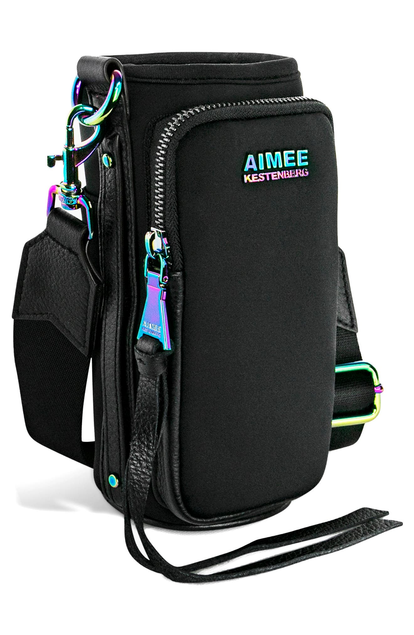 AIMEE Kestenberg On Top of the World Water Bottle Bag, Alternate, color, 