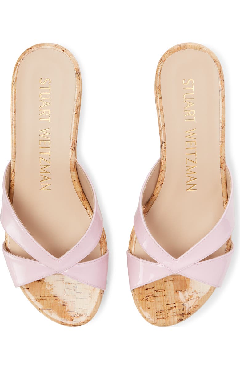 Stuart Weitzman Carmen Wedge Sandal, Alternate, color, Blossom