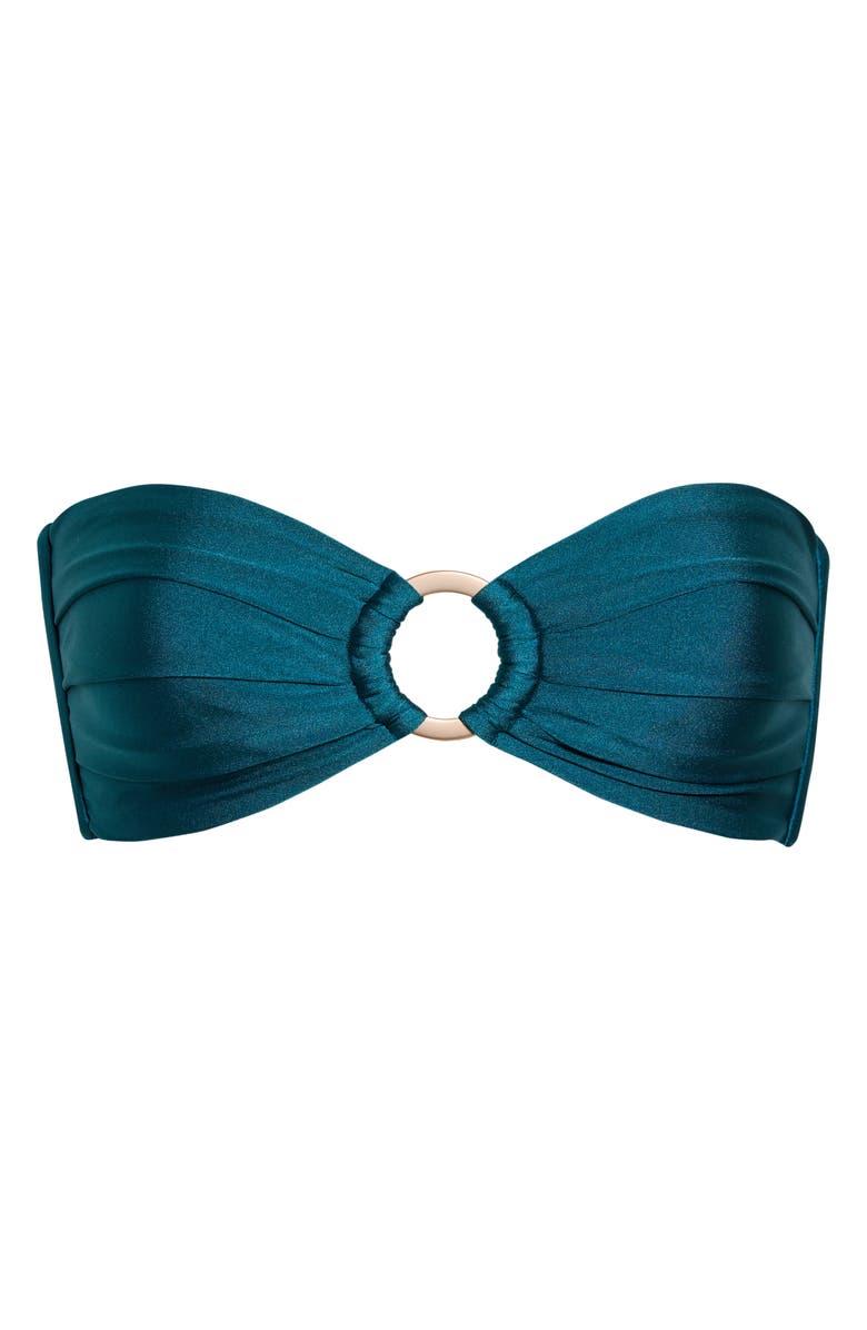 Kulani Kinis Strapless Bandeau Bikini Top, Alternate, color, Laguna Haze