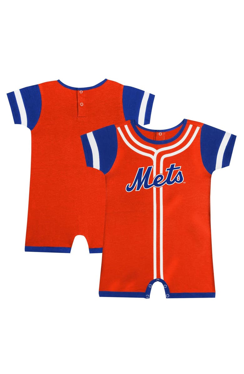 Outerstuff Infant Fanatics Orange New York Mets Fast Pitch Romper, Alternate, color, 