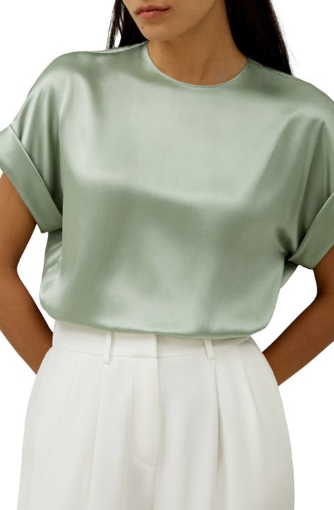 Women's Contemporary Oversized Silk Top