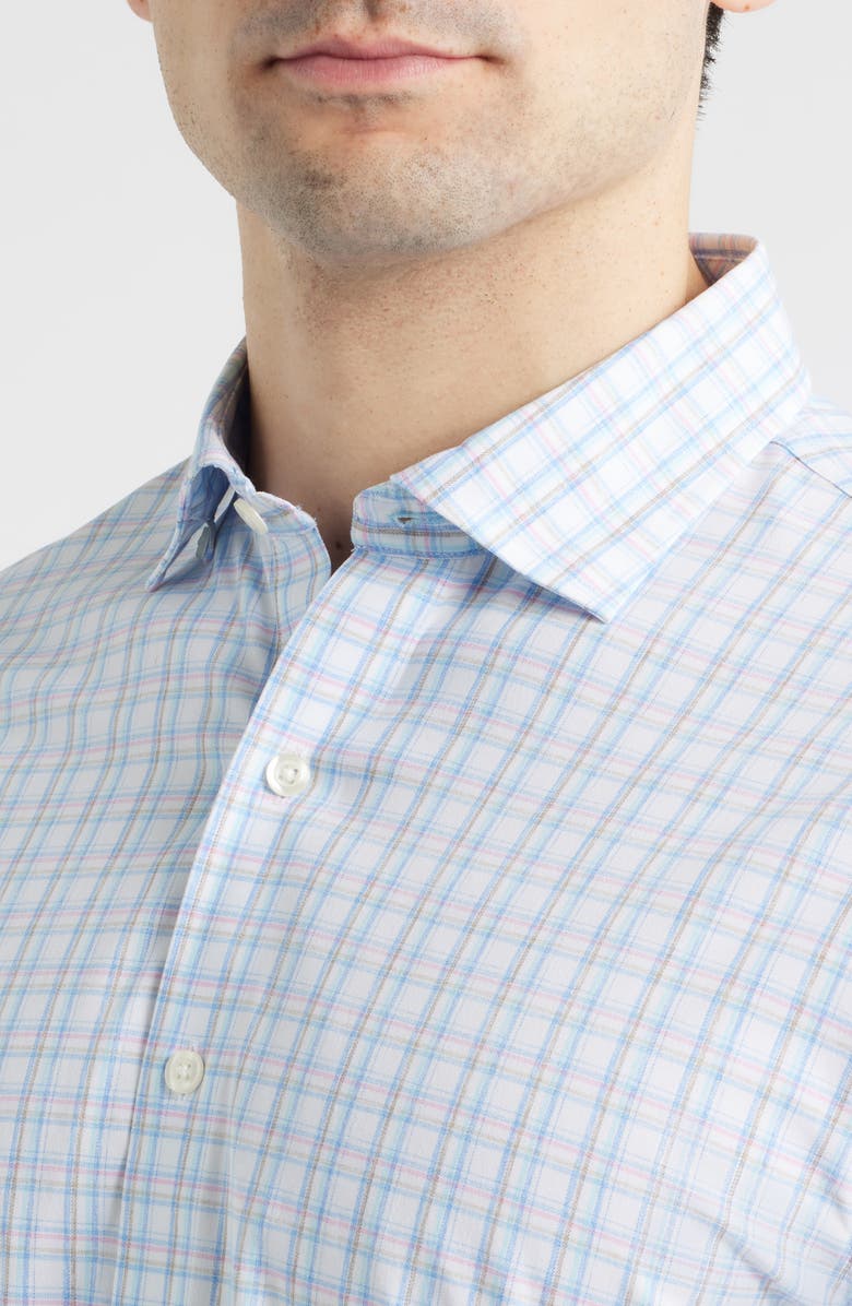 johnnie-O Salvadore Plaid Everyday Performance Button-Up Shirt, Alternate, color, 