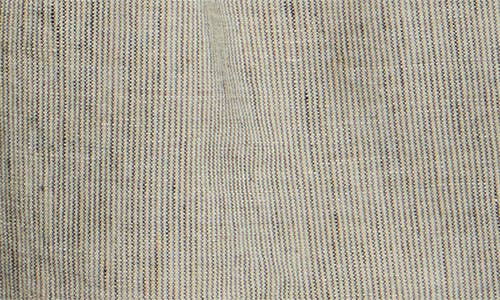 Tommy Bahama Isla Stripe Pleated Flat Front Linen Blend Shorts In Neutral
