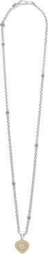 LAGOS Caviar Luxe Diamond Heart Pendant Necklace