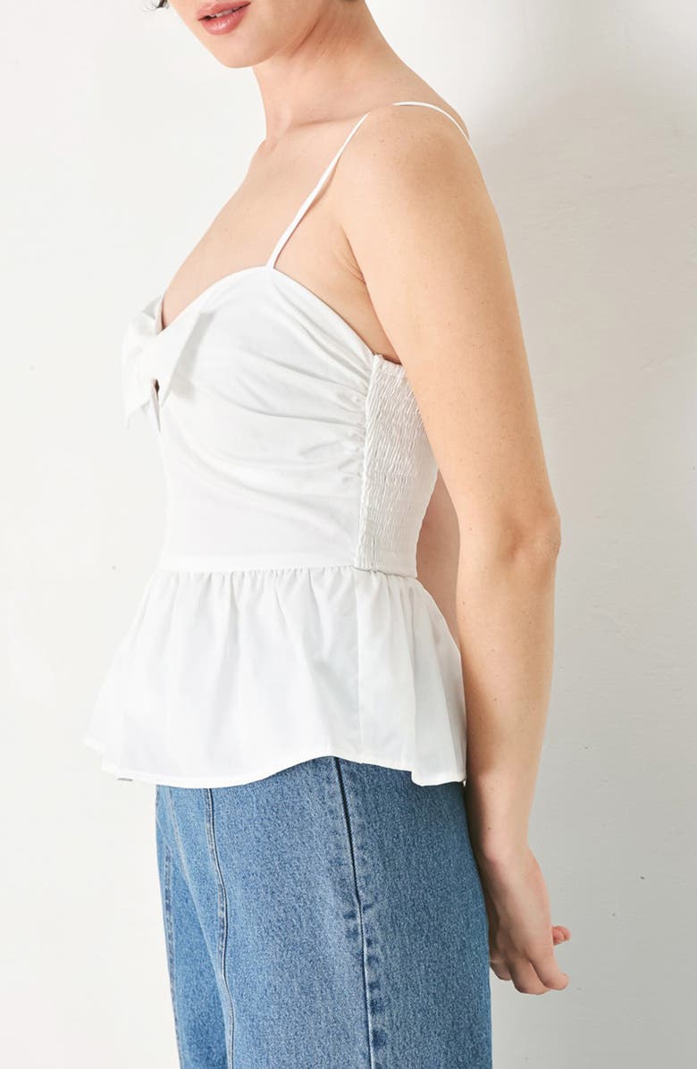FREEMARKET Bow Front Tank Top, Alternate, color, White