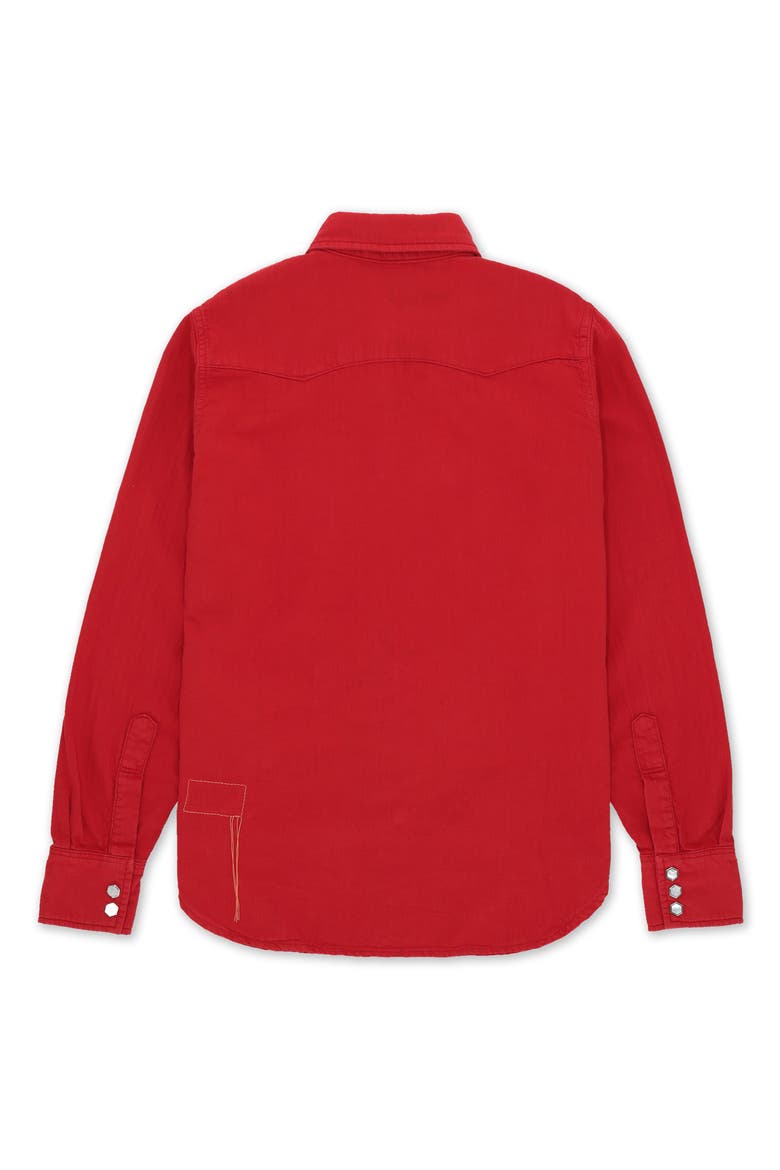 Toledo Texan Cotton Shirt, Alternate, color, Red