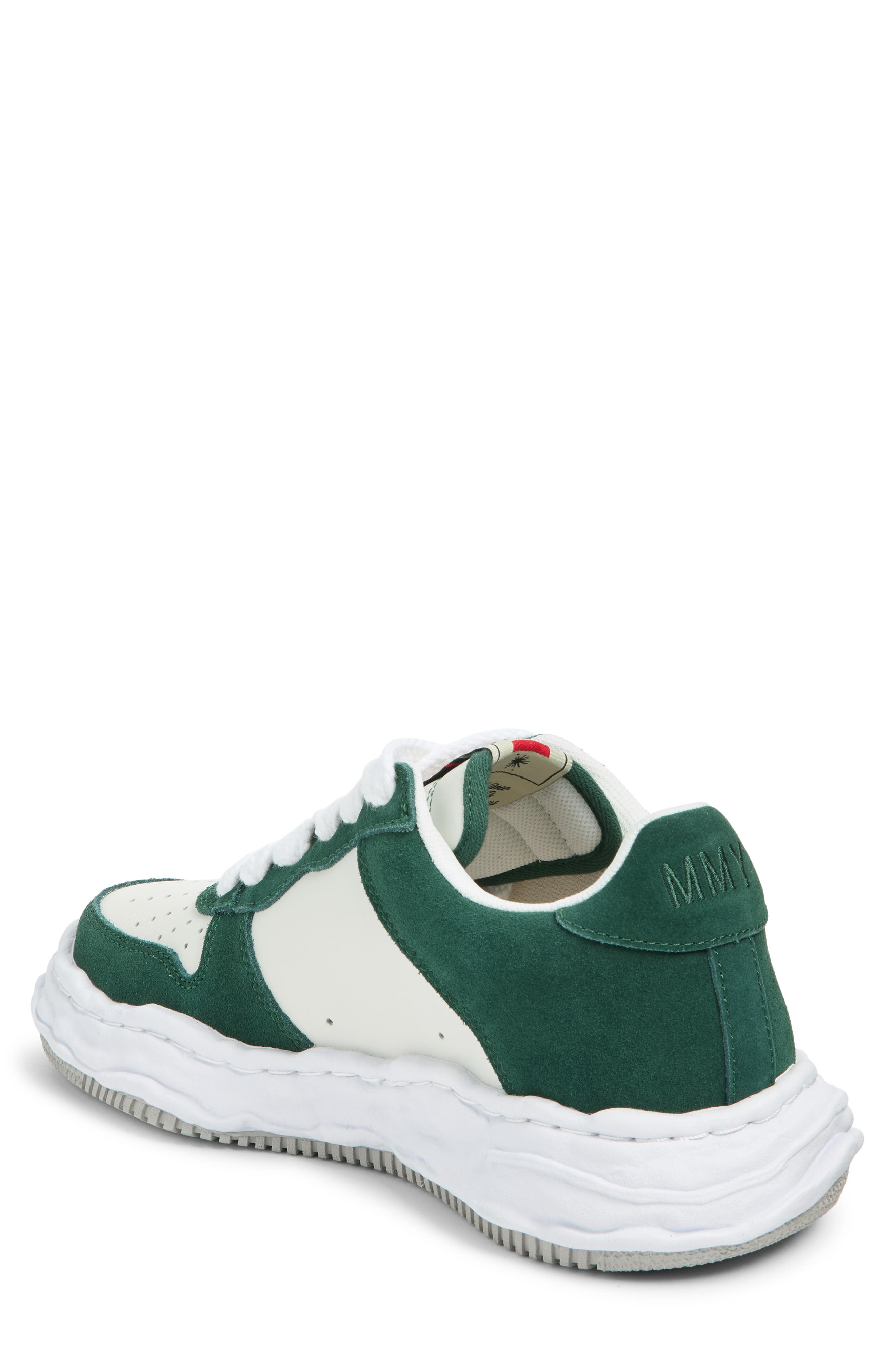 Wayne Original Sole Suede Sneaker, Alternate, color, GREEN/ WHITE