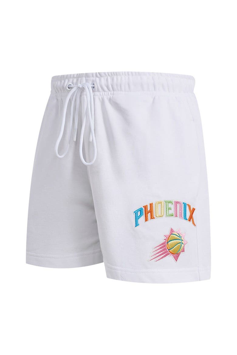 Men's Pro Standard White Phoenix Suns Washed Neon Shorts, Alternate, color, White