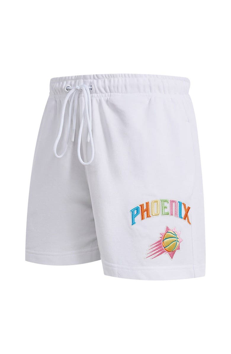 PRO STANDARD Men's Pro Standard White Phoenix Suns Washed Neon Shorts, Alternate, color, White