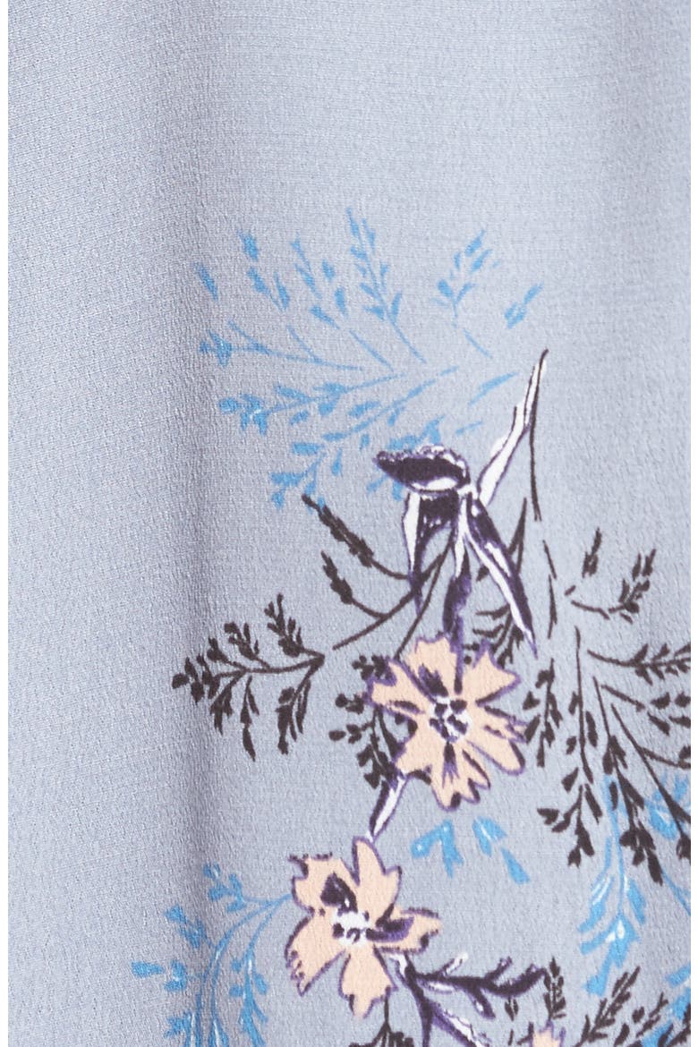 Gwyn Cold Shoulder Midi Dress, Alternate, color, PERIWINKLE FLORAL