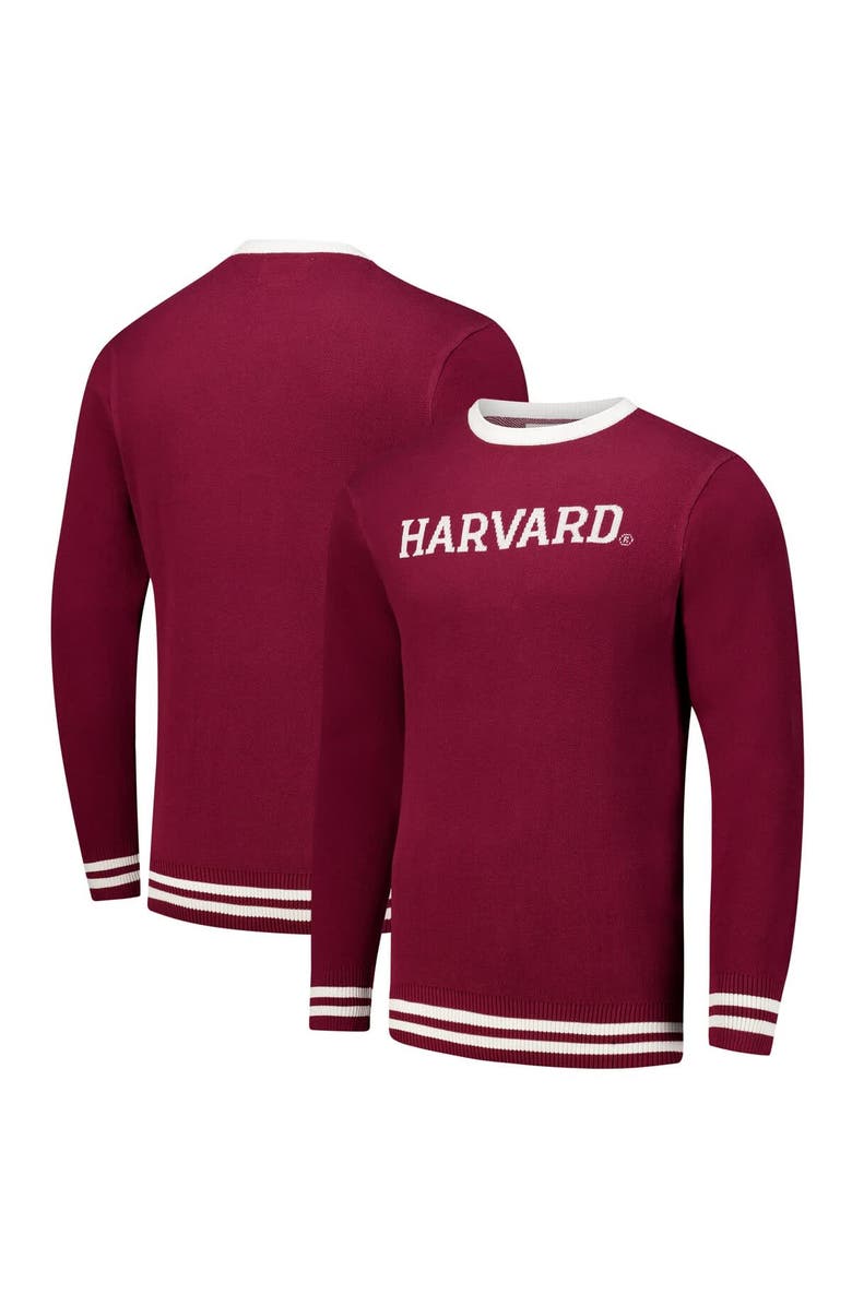 Uscape Apparel Unisex Uscape Apparel Crimson Harvard Crimson Renew Knit Vintage Pullover Sweater, Main, color, Crimson