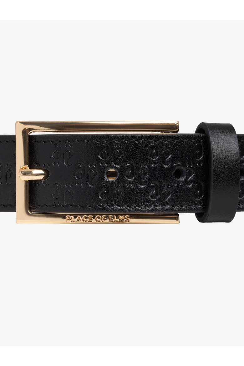 GENTLEMEN LEATHER BELT, Alternate, color, Black