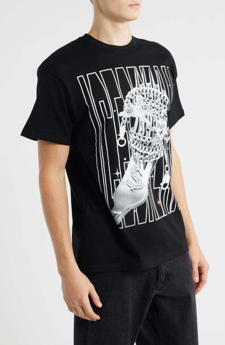 ICECREAM Pasta Cotton Graphic T-Shirt, Alternate, color, Black