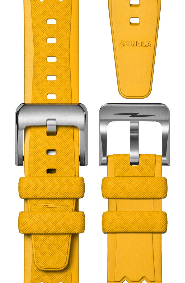 Shinola Duck 1040 Rubber Strap Watch, 40mm, Alternate, color, 