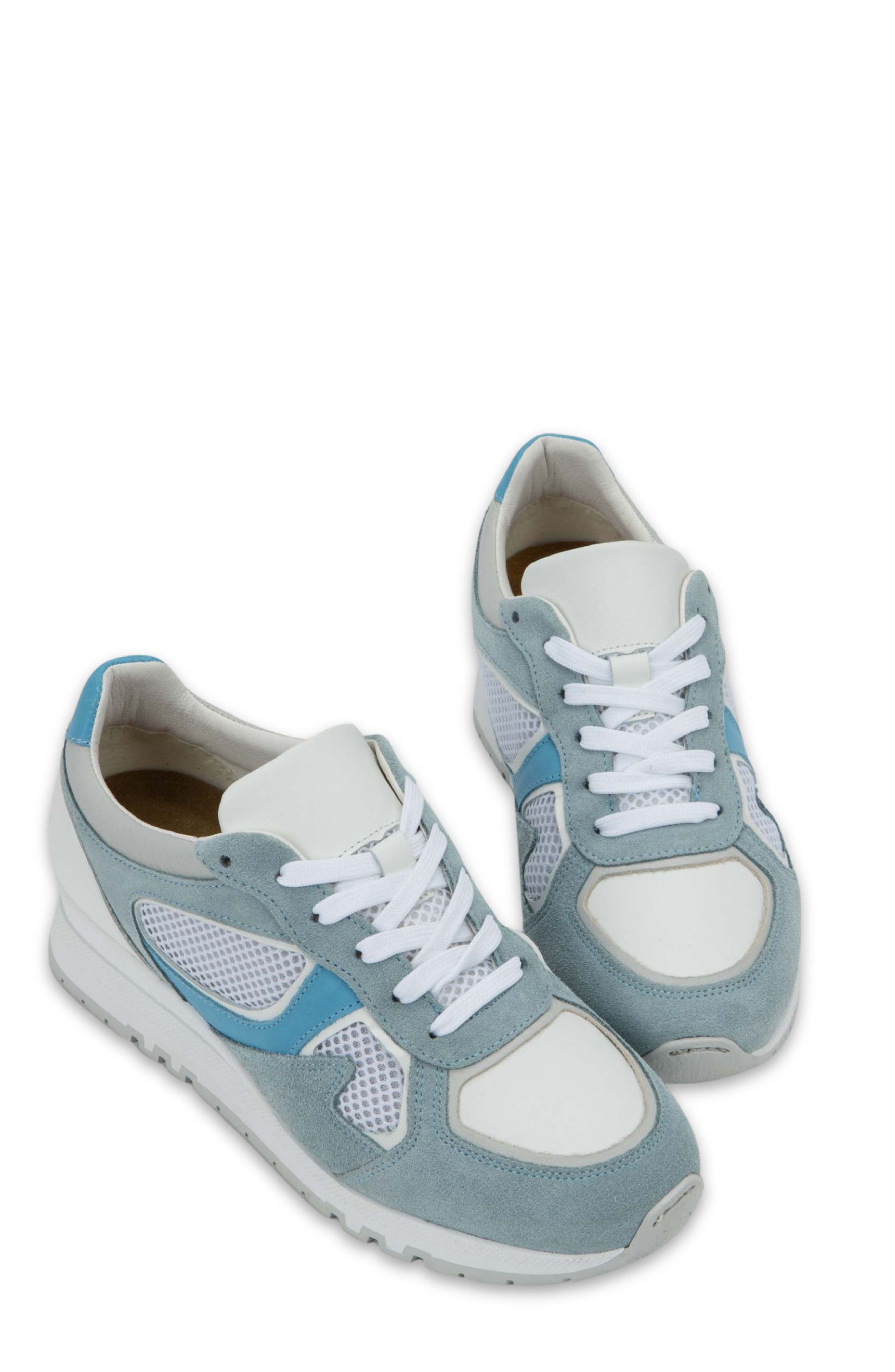 Collins Sneaker, Alternate, color, WHITE/ WHITE/ BLUE COMBO