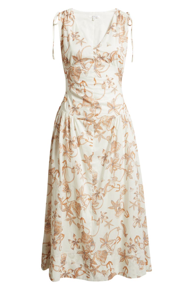 Nautical Print Dress, Alternate, color, CREAM