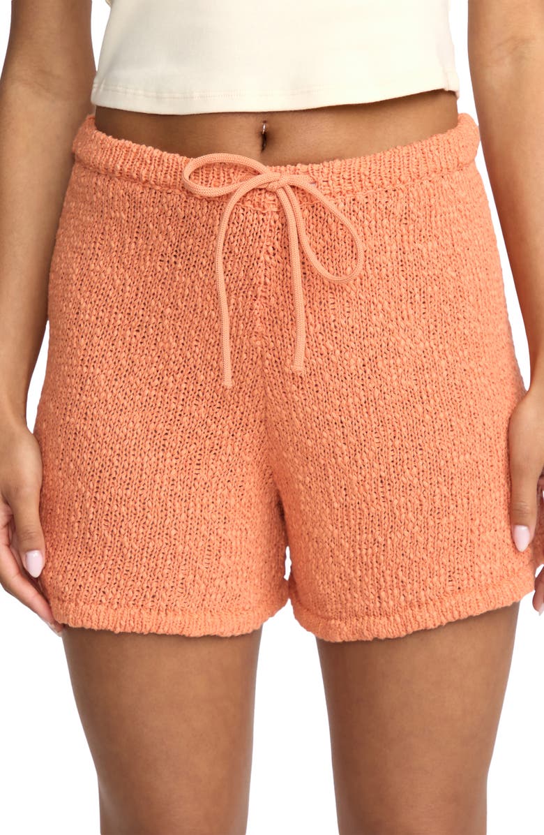 Billabong Gia Sweater Shorts, Alternate, color, Sunset