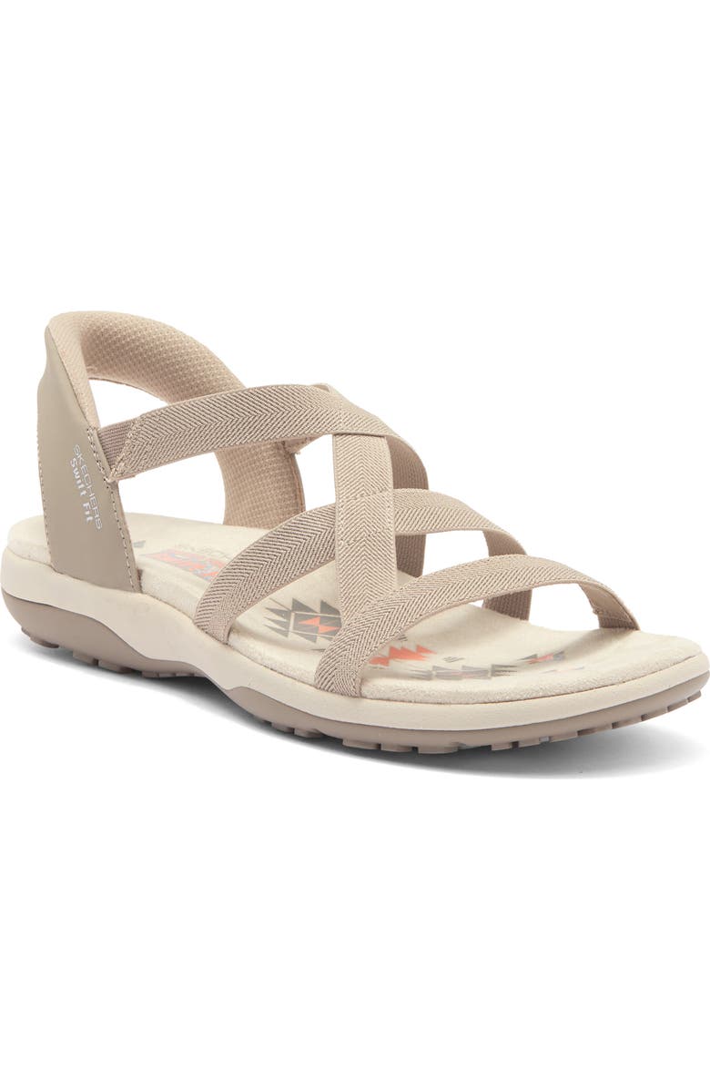 SKECHERS Reggae Slim Swift-Fit Sandal, Main, color, Taupe