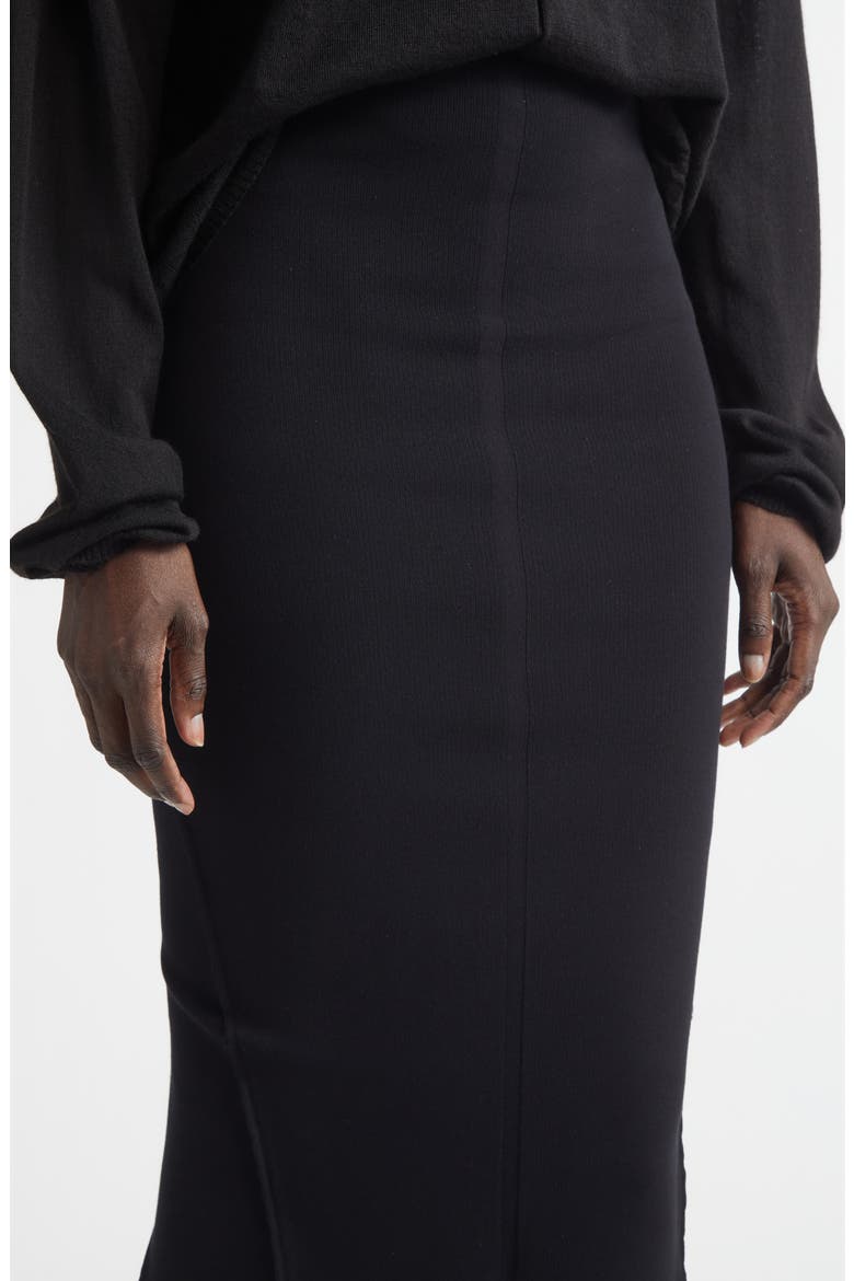 Pillar Compact Knit Maxi Skirt, Alternate, color, BLACK
