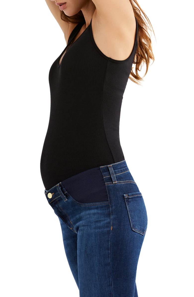 A PEA IN THE POD Ribbed Maternity Tank Top, Alternate, color, 